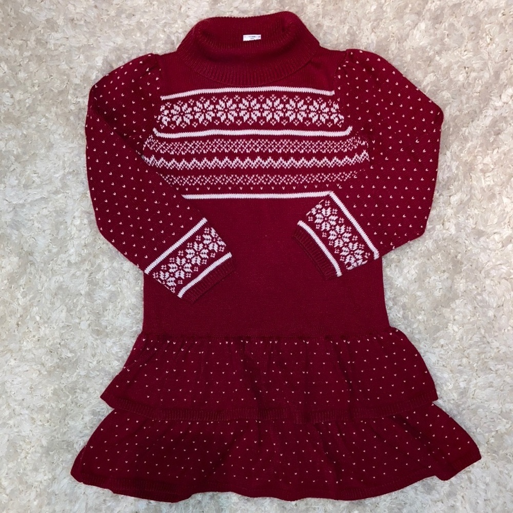 Gymboree size 9 red sweater dress
